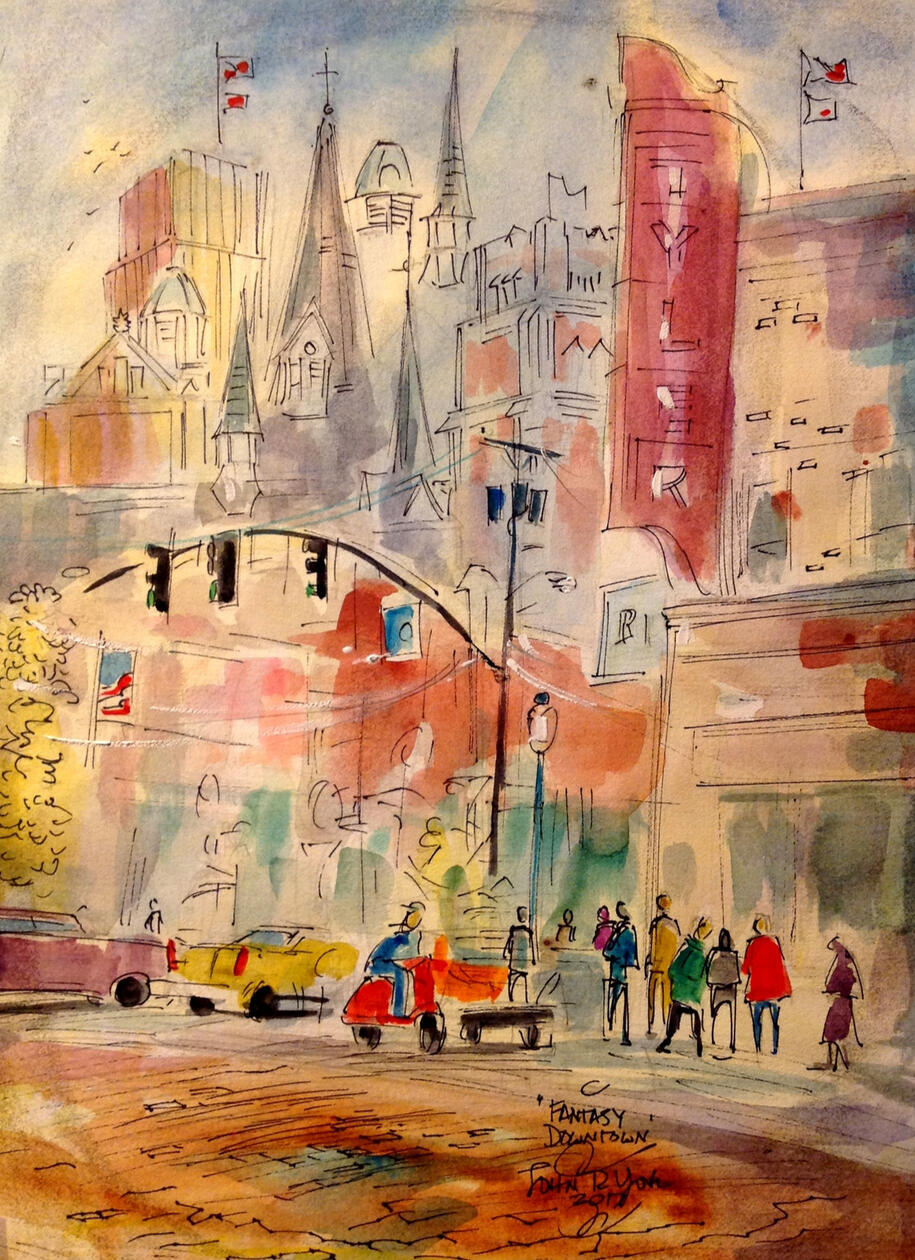 Fantasy Downtown by John York
